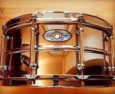 Pearl Sensitone Beaded Steel Shell Snare Drum. 14x6.5