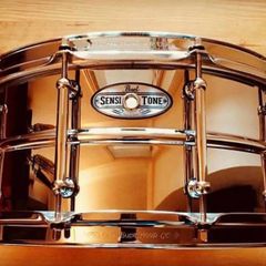 Pearl Sensitone Beaded Steel Shell Snare Drum. 14x6.5