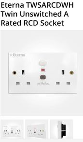A rated RCD Twin socket