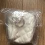 White mini backpack with key ring and 2 zipped pockets Image 2