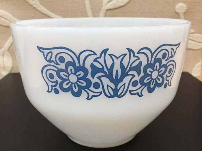 Vintage American Milk Glass Bowl  by The Federal Glass Co.