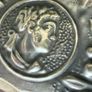 Large Vintage Repousse Metal Charger Image 6