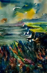 cliffs of moher watercolour