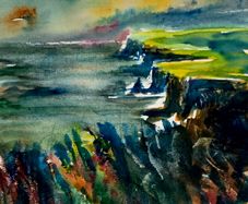 cliffs of moher watercolour