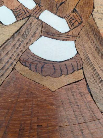 2 X Vintage Indian Rosewood Marquetry panels