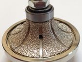 Diamond Profile Wheels for granite, marble edge profiling. HALF BULLNOSE 20mm, 25mm, 30mm