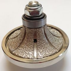 Diamond Profile Wheels for granite, marble edge profiling. HALF BULLNOSE 20mm, 25mm, 30mm