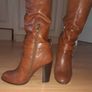 Brown Aldo Leather Tall Boots Image 2