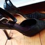 Size 4.5 Black High Heels Image 3