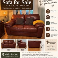 SOFA (Brown Leather)
