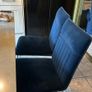 velvet blue chairs 4x Image 5