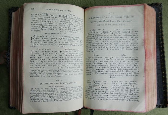 The Roman Missal; in Latin and English for every day of the year Dublin 1948