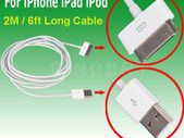 2 Meters Long USB cable for Iphone 4