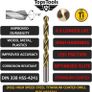 10mm Mix Size Titanium Coated HSS Twist Drill Bits Storage Box Set for Wood Plastic Copper Brass Compatible with Bosch Dewalt Makita Milwaukee and Many Others (FREE POSTAGE) Image 2
