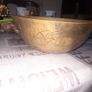 Large Antique Chinese Brass Engraved Bowl, likely dating from the early 20th century Image 2