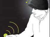 Imusic Hat Peaked Designed W/ In Built Headphones Wireless Tangle Free Listening