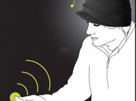 main image for ad Imusic Hat Peaked Designed W/ In Built Headphones Wireless Tangle Free Listening