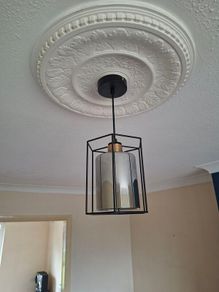 Tatum Matt Black with Smoked Glass Diffuser Pendant