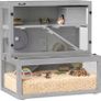 wooden hamster cage with hut,wheel,ramp, Image 8