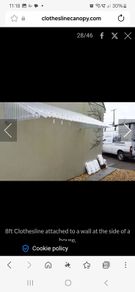 Canopy clothesline