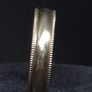 Vintage 9ct Gold Wedding Band Ring 375 Hallmarked Milgrain Edges Size 51 Image 4