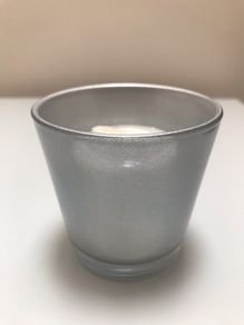 Yankee Candle Silver Frosted Votive Holder
