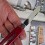 Vintage Victorinox Bantam 84mm Swiss Army Knife with Advertising Metal inlay Collectable Image 4