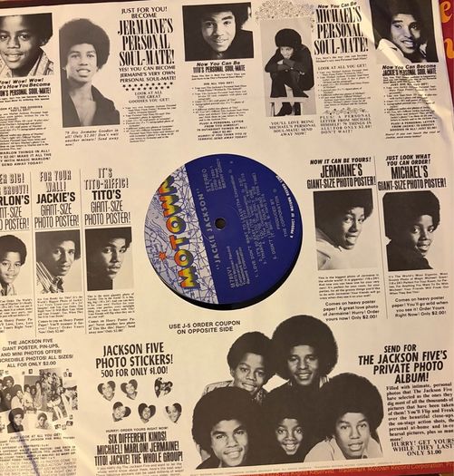 Jackie Jackson Original 1973 US Motown LP and Jackson Five Inner Sleeve