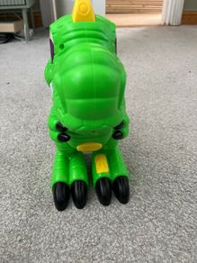 Smyths Toys Interactive Walking & Roaring Green T-Rex Dinosaur Toy