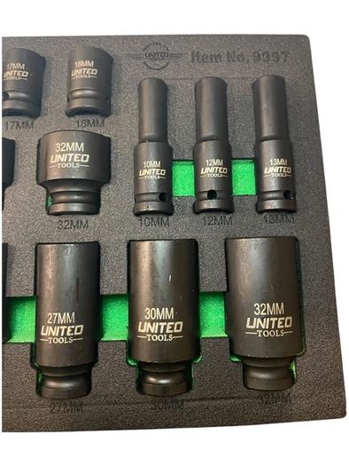 United Tools 35pc 1/2" Deep & Shallow Impact Socket Set