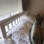 Small double white wooden bed Image 2