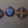 Vintage 2x  Religious Eucharistic Congress Badges 1932 & A 1939 Y.m.c.a. 4th Pilgrimage To Lourdes  Medal Image 2