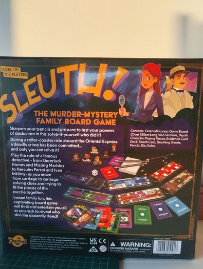 Sealed Sleuth Murder Mystery Family Board Game Cheatwell
