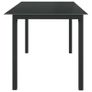 Garden Table Anthracite 150x90x74 cm Aluminium and Glass Image 3