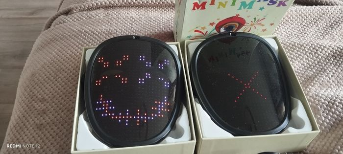 Two LED MiniMask face masks