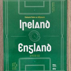Souvenir Program Ireland v England