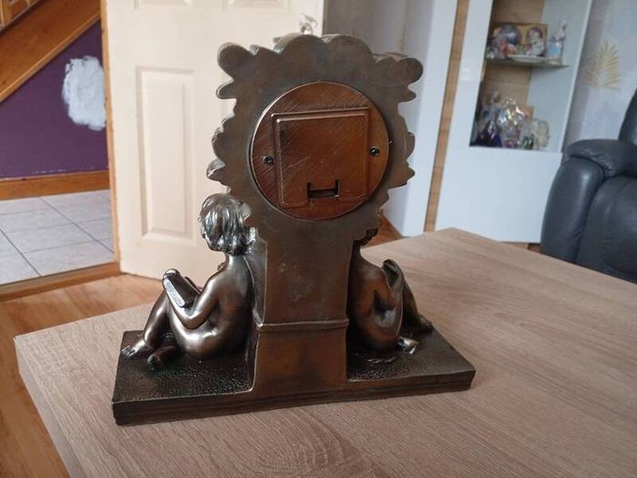 Vintage Cherub Mantel Clock by Academy