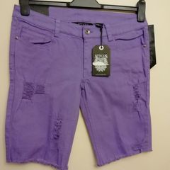Ladies Atticus Shorts Denim Style Violet New With Tags Size 12, Waist 30 Inches Payment by Paypal or Revolut