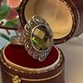 Sterling Silver Victorian Style Marcasite Cocktail Ring. Size N/O. Image 4