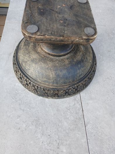 Wooden bowl carved for fruit, flowers