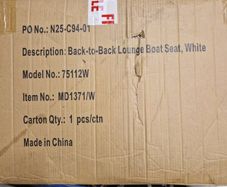 Back to back boat seats