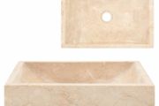 Sink 45x30x12 cm Marble Cream