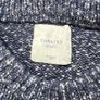 Curated Utility Stockholm Men's XL Navy Blue White Knitted Crew Neck Sweater Image 2