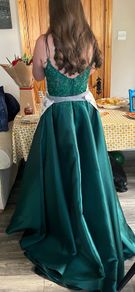 green debs dress
