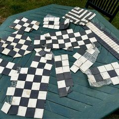 Black and White Mosaic Tiles - Various Sizes