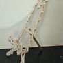 Vintage Brass Retro Easel Display Stand Image 3
