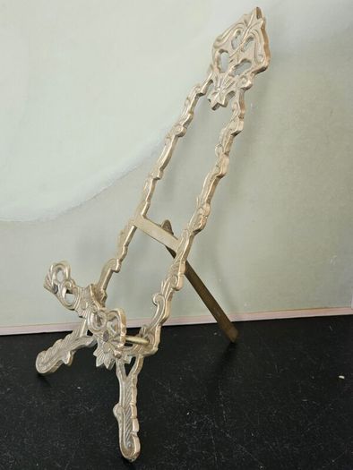 Vintage Brass Retro Easel Display Stand