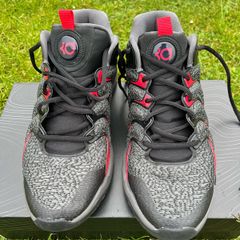 Kd17 Black/white-iron Grey.Basketball Shoes.