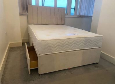 Double Cream Divan Beds Now In Stock
