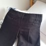 Pinstripe 29" Leg Black Trousers - Size12 Image 7
